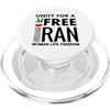 Woman Life Freedom Iran Unity For A Free Donna Vita Libertà Iran Unità per un Iran libero PopSockets PopGrip per MagSafe