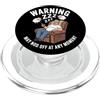 Funny Fathers Day Designs Divertente pigro sonno scherzo uomini papà padre zio zob PopSockets PopGrip per MagSafe