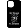 Alpha Wolf Moon Sigma Greek Alpha Wolf S Custodia per iPhone 12/12 Pro Nascondi la tua mamma The Alpha is Here Wolf Maschio Werwolf Meme
