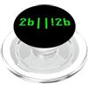 FUNNY PROGRAMMER MERCH Essere o non essere 2b||!2b Divertente Coder Scherzo Programmazione Pun PopSockets PopGrip per MagSafe