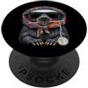 Vintage Retro Knitting Cute Lover Women Honey Badger Ratel Granny - Filato quadrato per uncinetto PopSockets PopGrip Adesivo