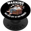 Funny Fathers Day Designs Divertente pigro sonno scherzo uomini papà padre zio zob PopSockets PopGrip Adesivo