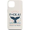Nature Before Bots Custodia per iPhone 13 Umorismo retrò da attivista oceanico contro la protesta contro le balene