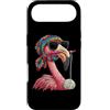 Vintage Retro Knitting Cute Lover Women Custodia per iPhone Air Flamingo Animal Granny Square Crochet Yarn Crochet Lover