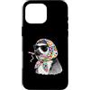 Vintage Retro Knitting Cute Lover Women Custodia per iPhone 16 Pro Max Lemur - Filato quadrato per uncinetto con coda ad anello