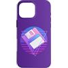 Retro PC Computer 80s Vaporwave Memorabi Custodia per iPhone 16 Pro Max Vaporwave 80s Memorabilia Retro 3.5 Floppy Disc