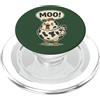 Clucky Moo Farm Humor Co Divertente Moo Pollo Mucca Fattoria Animale Umorismo Uomini Donne Bambini 4 PopSockets PopGrip per MagSafe