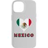 Mexican Flag Hispanic Heritage Clothing Custodia per iPhone 14 Bandiera messicana Cuore Patriottico Uomini Donne Bambini Messico