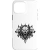 Wholesome Sketch Co Custodia per iPhone 16 Pro Max Opera d'arte Cerberus Hellhound Dark Fantasy Underworld Beast