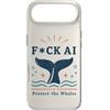 Nature Before Bots Custodia per iPhone Air Umorismo retrò da attivista oceanico contro la protesta contro le balene