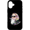 Vintage Retro Knitting Cute Lover Women Custodia per iPhone 16 Filato quadrato per uncinetto Charles Darwin Evolution Theory Granny