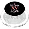 Mis Quince Leslie Tees Mis Quince Leslie 15 Quinceanera Messicano Compleanno XV Festa PopSockets PopGrip per MagSafe