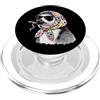Vintage Retro Knitting Cute Lover Women Lemur - Filato quadrato per uncinetto con coda ad anello PopSockets PopGrip per MagSafe