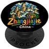 China Souvenir Gift Regalo disegnato a mano del punto di riferimento del souvenir di viaggio della Cina di Zhangjiajie PopSockets PopGrip Adesivo