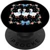 Camicie e regali d'oca floreale InGENIUS Vintage Oca floreale Coquette Bow Retro Estetica Ragazza PopSockets PopGrip Adesivo