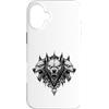 Wholesome Sketch Co Custodia per iPhone 16 Plus Opera d'arte Cerberus Hellhound Dark Fantasy Underworld Beast