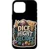 Jimbeels Custodia per iPhone 16 Pro Max Dice Night Decides umorismo dadi fantasy