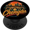 China Souvenir Gift Regalo simbolo di viaggio vintage di Chengdu in Cina PopSockets PopGrip Adesivo