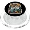 Jimbeels Dice Night Decides umorismo dadi fantasy PopSockets PopGrip per MagSafe