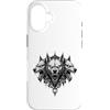 Wholesome Sketch Co Custodia per iPhone 16 Opera d'arte Cerberus Hellhound Dark Fantasy Underworld Beast