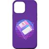 Retro PC Computer 80s Vaporwave Memorabi Custodia per iPhone 12 Pro Max Vaporwave 80s Memorabilia Retro 3.5 Floppy Disc