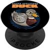 Duck Breeds Waterfowl Animal Cute Ducks Cartone animato argento Appleyard Anatre uccelli acquatici animali carino anatre PopSockets PopGrip Adesivo