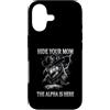 Alpha Wolf Moon Sigma Greek Alpha Wolf S Custodia per iPhone 17 Nascondi la tua mamma The Alpha is Here Wolf Maschio Werwolf Meme