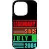 Lustige Geburtstagssprüche zum 22. B-Day Custodia per iPhone 14 Pro 22° compleanno leggendario dal luglio 2004 frase di compleanno
