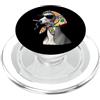 Vintage Retro Knitting Cute Lover Women Greyhound Italian Greyhound Granny, filato quadrato all'uncinetto PopSockets PopGrip per MagSafe