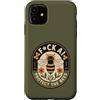 Nature Before Bots Custodia per iPhone 11 Salvare le api protesta umorismo vintage apicoltore