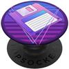 Retro PC Computer 80s Vaporwave Memorabi Vaporwave 80s Memorabilia Retro 3.5 Floppy Disc PopSockets PopGrip Adesivo