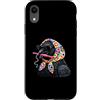 Vintage Retro Knitting Cute Lover Women Custodia per iPhone XR Raven Crow Granny - Filato quadrato per uncinetto, per amanti dell'uncinetto