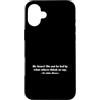 BOSCO SALESIAN PRINTS Custodia per iPhone 16 Plus Stampa Do Not Be Led by What Others Think St. John Bosco
