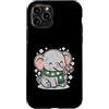 elephant winter candy cane cute animal w Custodia per iPhone 11 Pro Elefante carino con bastoncino di zucchero