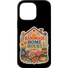 Jimbeels Custodia per iPhone 14 Pro Max Handmade Home Hours cucito patchwork filo