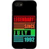 Lustige Geburtstagssprüche zum 34. B-Day Custodia per iPhone SE (2020) / 7/8 34° compleanno leggendario dal luglio 1992 frase di compleanno