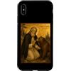 Icone epiche ortodosse Custodia per iPhone XS Max Icona ortodossa di San Serafino di Sarov con un orso