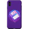 Retro PC Computer 80s Vaporwave Memorabi Custodia per iPhone XS Max Vaporwave 80s Memorabilia Retro 3.5 Floppy Disc