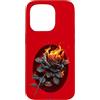 Spiral Custodia per iPhone 15 Pro Ufficiale Spiral Flaming Rose Gothic Fantasy