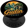 China Souvenir Gift Regalo simbolo di viaggio vintage di Guilin in Cina PopSockets PopGrip Adesivo