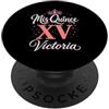 Mis Quince Victoria Tees Mis Quince Victoria 15 Quinceanera Messicano Compleanno XV Festa PopSockets PopGrip Adesivo