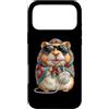 Vintage Retro Knitting Cute Lover Women Custodia per iPhone 17 Pro Max Hamster Hammy Granny Square Crochet Yarn Crochet Lover