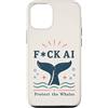 Nature Before Bots Custodia per iPhone 12/12 Pro Umorismo retrò da attivista oceanico contro la protesta contro le balene