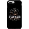 Funny Welder Welding Design Love Welding Custodia per iPhone 7 Plus/8 Plus Saldatore rigido con design vintage