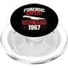 True Crime Merch for Investigative Crime Esperto forense dalla nascita 1967 Compleanno a tema crimine vero PopSockets PopGrip per MagSafe