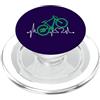 Electric Bicycle Lifeline Gear E-Bike Heartbeat Design Divertente Bicicletta Elettrica Ebike PopSockets PopGrip per MagSafe