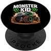 Monster Truck Family Brithday Kids Toddl Monster Truck Sorella Famiglia Equipaggio Ragazza Bambini Corrispondenza Brithday PopSockets PopGrip Adesivo
