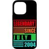Lustige Geburtstagssprüche zum 22. B-Day Custodia per iPhone 14 Pro Max 22° compleanno leggendario dal luglio 2004 frase di compleanno
