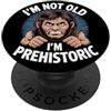 Funny Fathers Day Birthday Designs Divertente uomo delle caverne Vecchia Età scherzi per gli uomini Padri Papà PopSockets PopGrip Adesivo
