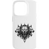 Wholesome Sketch Co Custodia per iPhone 14 Pro Opera d'arte Cerberus Hellhound Dark Fantasy Underworld Beast